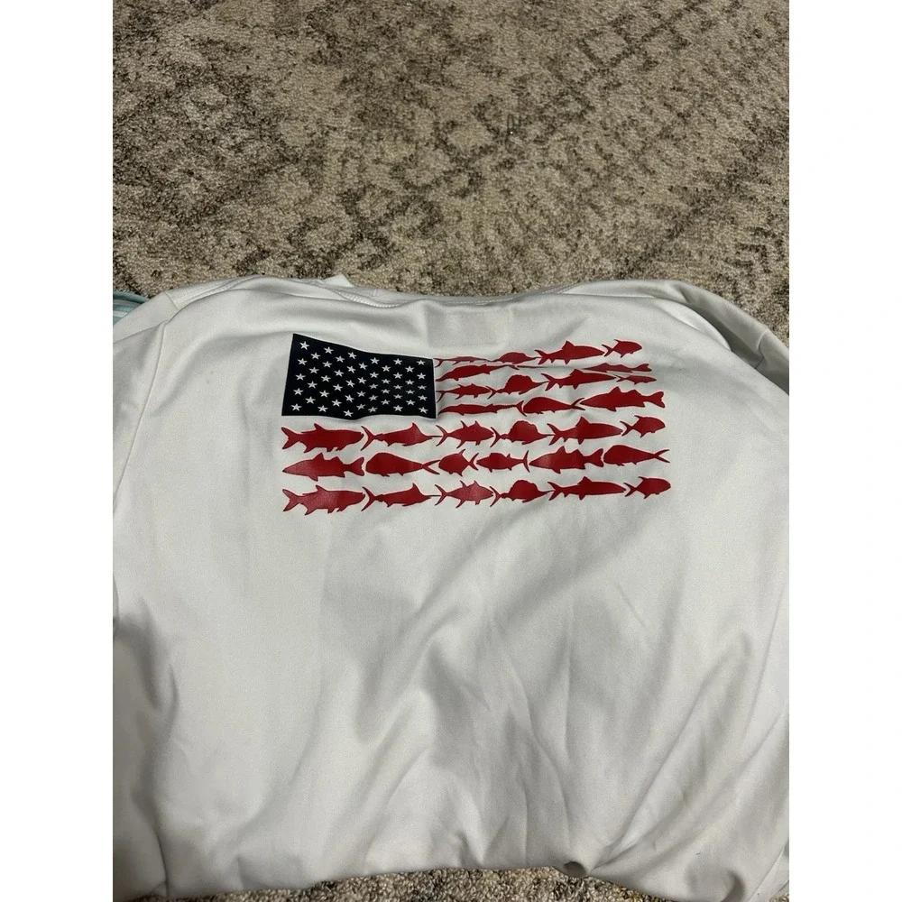 Columbia Boys Xl (18-20) Long Sleeve Fishing Shirts Lot Of 3